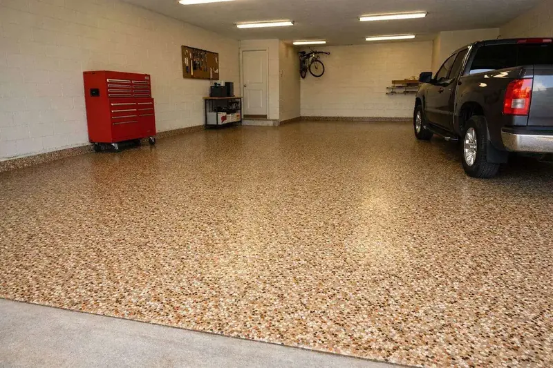 Flake epoxy garage floor Collier County FL