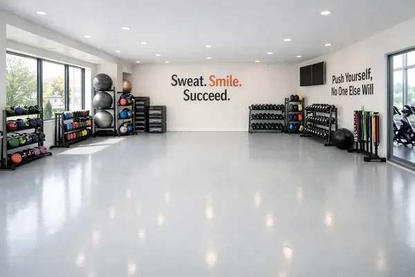 Commercial epoxy floor auto shop Collier County Florida