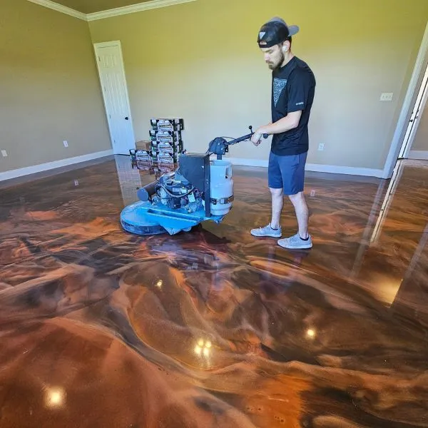 Metallic flooring system Collier County