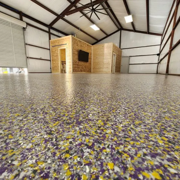 Home interior epoxy floor Collier County