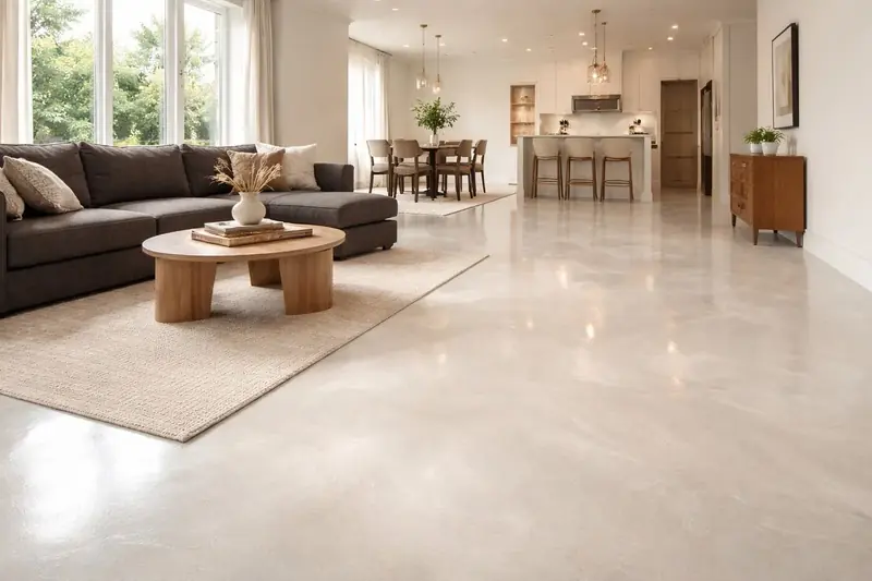 Residential metallic epoxy floor Collier County Florida